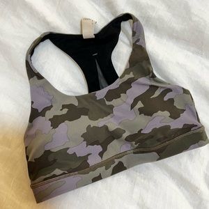 Rare Camo Print Lululemon Sports Bra